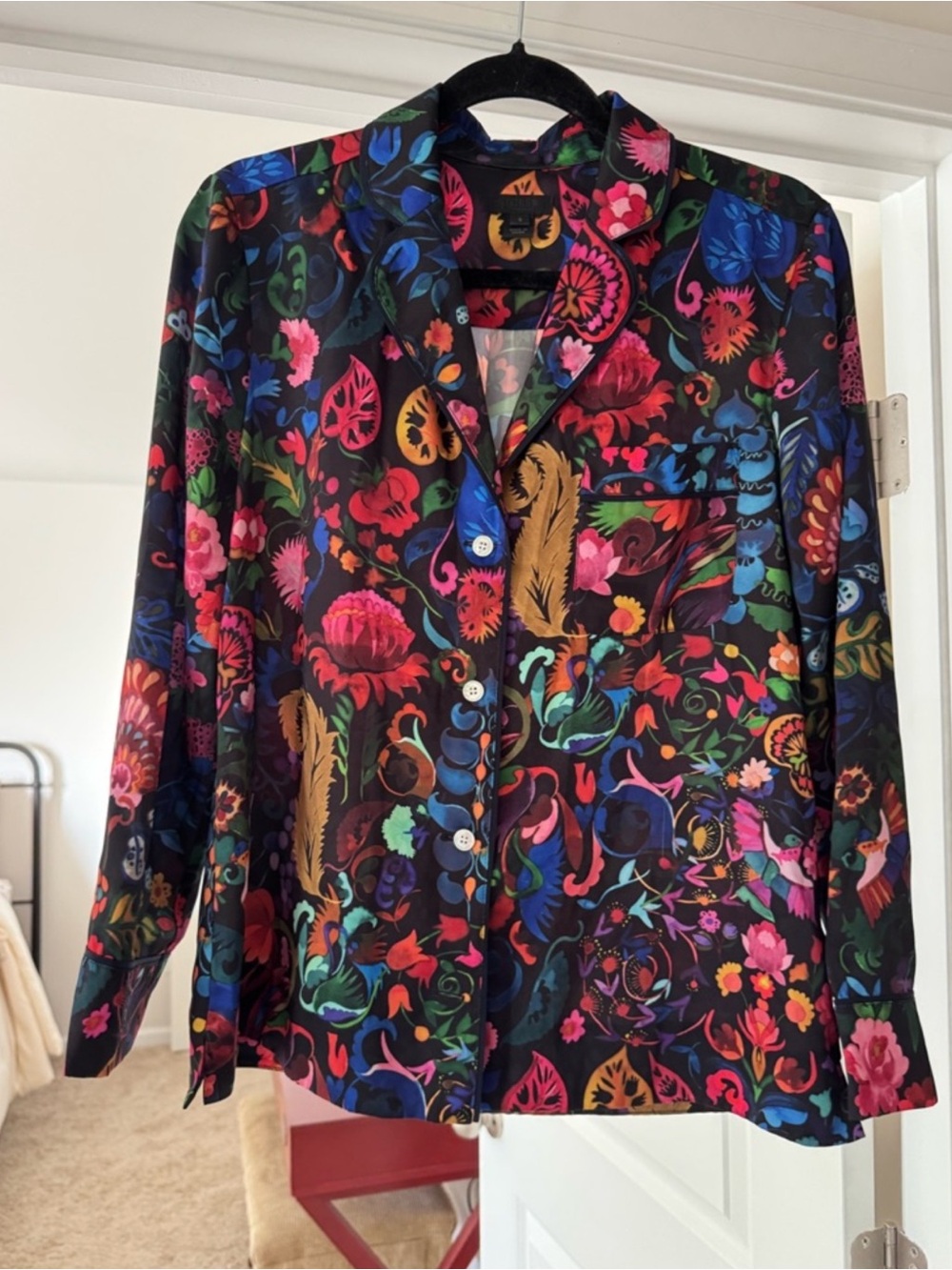J. Crew Women's Floral Button-Up pajama top - Multi